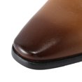 thumbnail image 6 of Mens Double Monk Strap Slip On Loafers Cap Toe Leather Oxford Formal Business Casual Comfortable Dress Shoes, 6 of 7