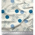 thumbnail image 1 of Soimoi Cotton Poplin Fabric Geometric & Polka Dots Printed Craft Fabric by the Yard 56 Inch Wide, 1 of 3