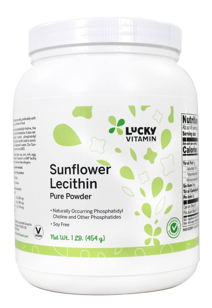 LuckyVitamin Sunflower Lecithin Powder 1 lb.