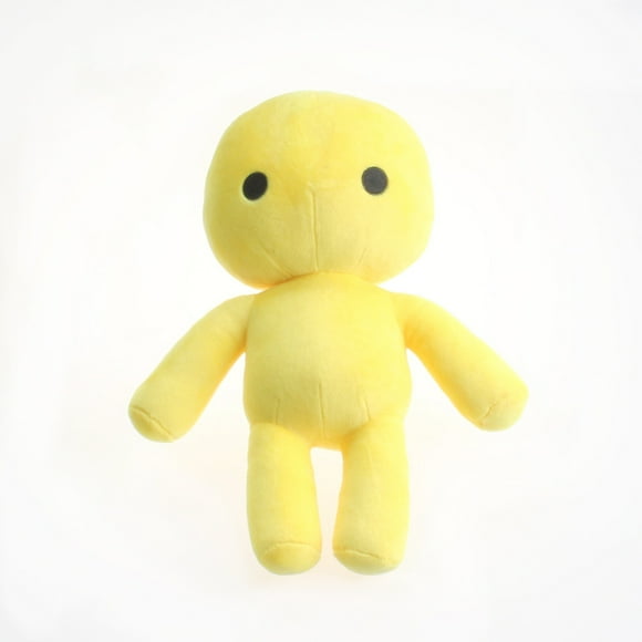 Ready Stock: Wobbly Life Monster Plush Figure - 30cm Yellow Character from Steam Game, High-Quality Collectible Toy for Teens & Young Gamers (15-35 Years), Durable Material, Ideal Birthday/Holiday