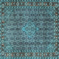 thumbnail image 1 of Ahgly Company Indoor Square Persian Light Blue Traditional Area Rugs, 6' Square, 1 of 4