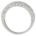 thumbnail image 2 of Diamond and Aquamarine Band Filigree Design Ring 14k White Gold (0.60ct), 2 of 6