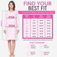 thumbnail image 7 of Casual Nights - Flannel Floral Long Sleeve Nightgowns for Women, Soft Lightweight Cotton & Lace Trim, Comfortable Lounging, Pink Floral X-Large, 7 of 7