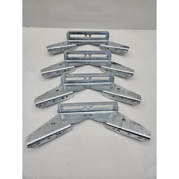 (4) Pontoon Wing Brackets Bunk Bolster Boat Pontoon Trailer V Wing Brackets