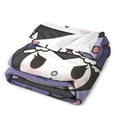 thumbnail image 5 of Funny retro style Kuromi anime print plush blanket, suitable for sofa bedroom or home decoration, suitable for all seasons 30 inches * 40 inches, 5 of 6
