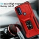 thumbnail image 3 of Funda para GANGXUN Motorola Moto G Pure 2021 - Soporte metálico, Función magnética, Rojo, 3 of 5
