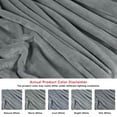 thumbnail image 4 of Blanket Utopia Bedding, forro polar de franela, color gris frío, tamaño doble, 4 of 7
