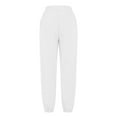 thumbnail image 5 of LEBONYARD Wide Leg Pants Woman Linen Pants,Pants for Women Clearance,Women Sweatpants Baggy Loose Mid Rise Fleece Workout Active Long Jogger Sweat Pants with Pockets White XXL, 5 of 7