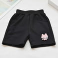thumbnail image 2 of vokkrv Girls Boys Sweat Shorts Elastic Waist Casual Summer Lounge SweatShorts Teen Shorts for Teen Girls Black 5-6 Years, 2 of 3