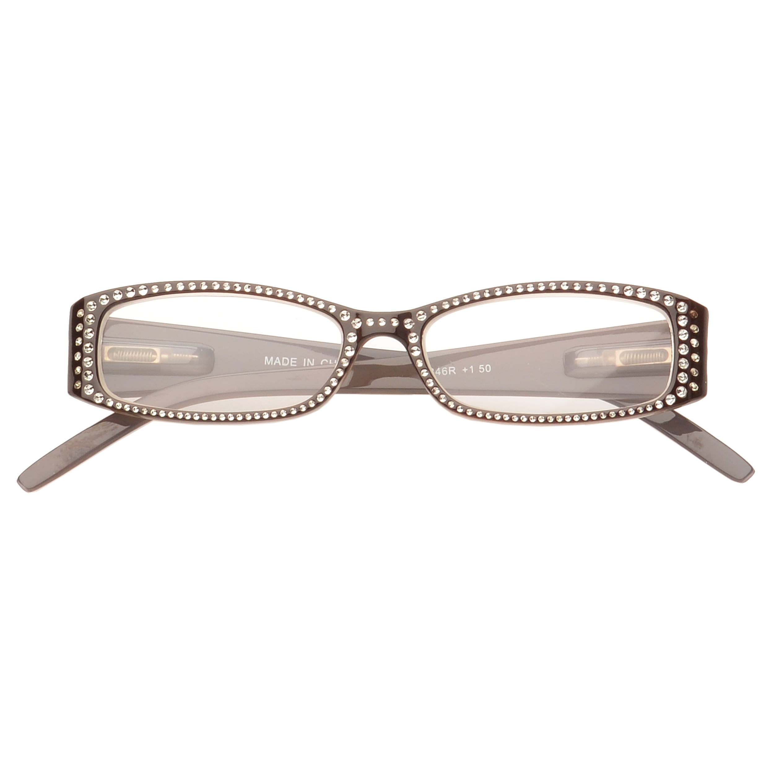 MLC Eyewear 'Alson' Rectangle Reading Glasses +2.25 in Brown