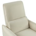 thumbnail image 6 of GDF Studio Fatigue-Reliever Recliner Chair with Rubber Wood Legs & Adjustable Footrest, Beige, 6 of 13