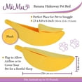 thumbnail image 2 of MiMu Plush Dog Bed - Banana Pet Bedding Washable Cat Bed for 10lb and Under, 2 of 2