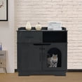 thumbnail image 4 of MCombo XL Cat Litter Box Furniture Hidden with Drawer,  Wood Cat House CT46, 4 of 7