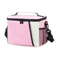 TACILIP Large Capacity Crossbody Lunch Bag Color Blocked Picnic Bag Bento Bag Insulated Bag Camping Insulation Bag, Men Gifts