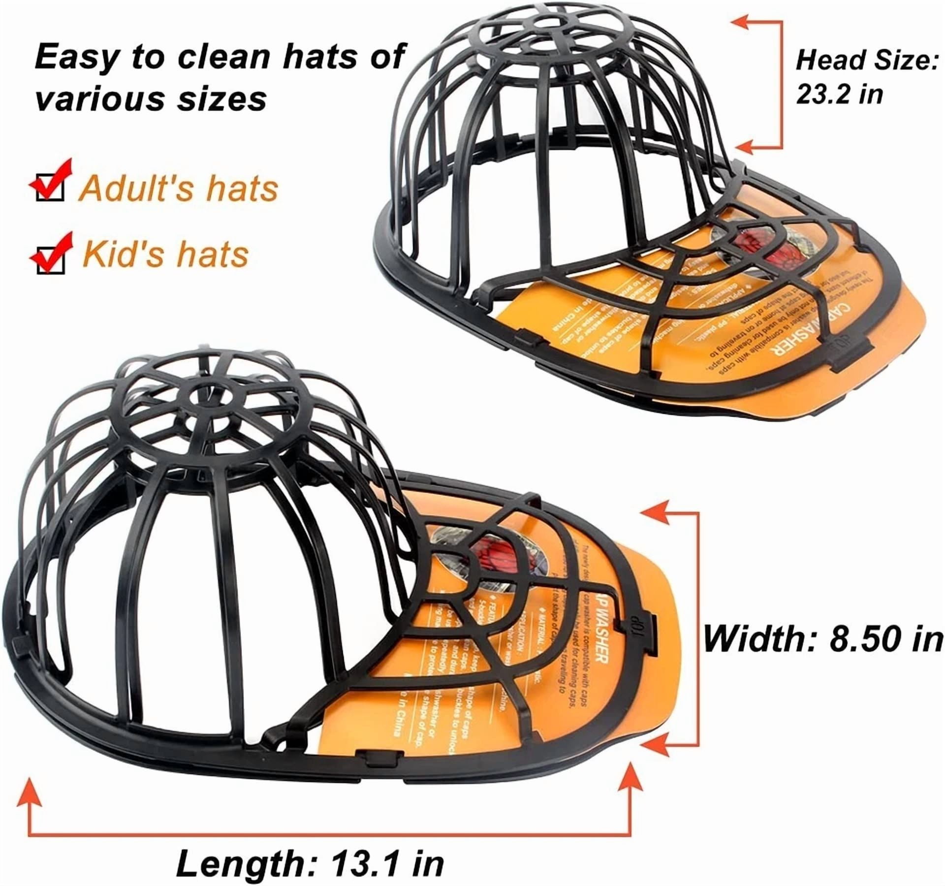 CIRCLE- 2 Pack Hat Washer Baseball Cap Cleaner Machine Washing Cage Holder Frame Net Bl