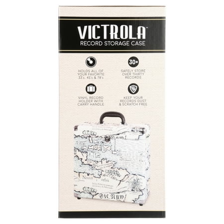 Victrola - Storage Case for Vinyl Turntable Records - Map