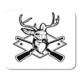 thumbnail image 1 of KDAGR Buck Vector Vintage Illustration Deer Hunters Emblem Antlers Art Mousepad Mouse Pad Mouse Mat 9x10 inch, 1 of 1