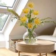 thumbnail image 6 of Briful 33" Artificial Flowers Spider Chrysanthemum Mum Plants 2Pcs Fake Flower Arrangements 3 Heads Long Stem Yellow, 6 of 6