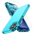 thumbnail image 1 of SPIDERCASE Diseñado para iPhone 12/iPhone 12 Pro, [protección contra caídas de grado militar de 10 pies] [con 2 protectores de pantalla de vidrio templado] Funda protectora para iPhone 12/12 Pro (negr, 1 of 4