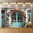 thumbnail image 6 of Floral Arch Banner with Pink Roses Party Decoration Backdrop for Garden Parties Wedding Receptions Outdoor Celebrations Photo Shoots, 6 of 7