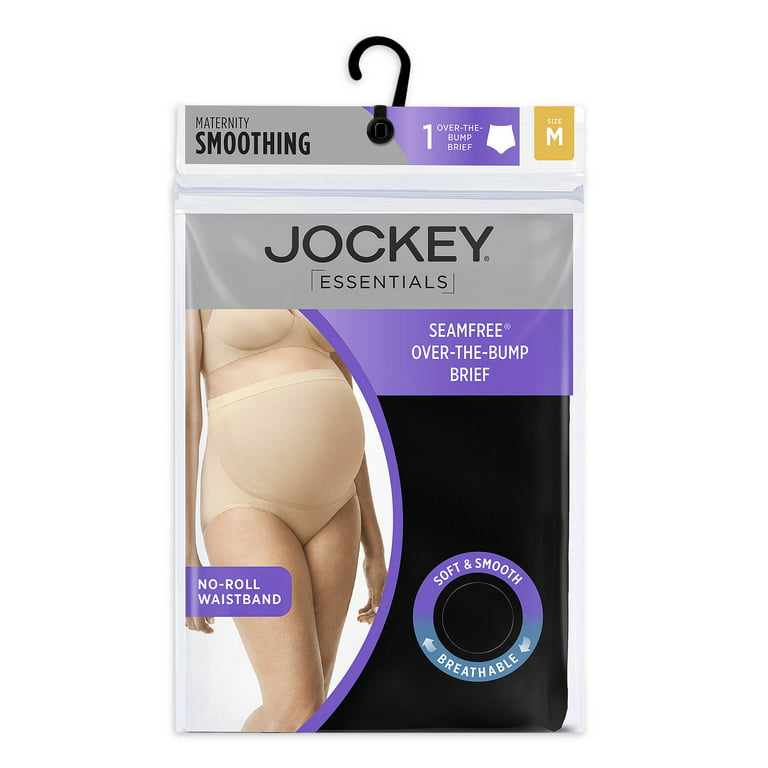 Jockey® Essentials Women's Maternity Underwear, Over The Bump Brief  Panties, Pregnancy Shapewear, Sizes S/M, L/XL, 1X/2X, 5668