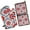 Red and Blue, variant on Red and Orange Modern Art Geometric Kitchen Oven Mitt and Pot Holder Sets 2 Pcs for Baking, Cooking and Grilling, Heat Resistant Up To 392 °F