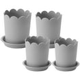 XIHAXI Plastic Plant Pots For Plants With Saucers Indoor Set Of 1 xihaxi-plastic-plant-pots-for-plants-with-saucers-indoor-set-of-1