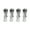 Silver, variant on 4x Aluminum Tubeless Wheel Tire Valve Stem Rim Bolt-in with Dust Cap Accessories