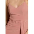 thumbnail image 5 of David’s Bridal, The Edit by DB Studio Women's Formal V-Neck Ruched Sheath Dress, Full Length, Jersey, 5 of 6