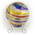 thumbnail image 3 of Alpine Corporation 10" Light up Glass Gazing Balls, Multicolor, 3 of 12