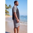 thumbnail image 3 of KingSize Men's Big & Tall Cling-Free Raglan Short Sleeve Swim Shirt, 3 of 5