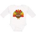 thumbnail image 3 of Inktastic Thanksgiving Day Turkey Football Fan Boys or Girls Long Sleeve Baby Bodysuit, 3 of 5