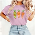 thumbnail image 5 of VKOYWKM Happy Easter Shirts for Women Cute Bunny Rabbit Eggs Graphic Tees Holiday Crew Neck Short Sleeve Summer T Shirts Easter Tops, 5 of 6