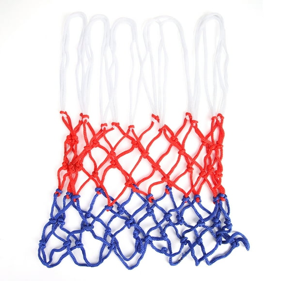 All-Weather Basketball Net Red+White+Blue Tri-Color Basketball Hoop Net