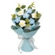 thumbnail image 2 of Ramo de flores de crochet Regalo para el Día de la Madre Arreglos florales versátiles Tejidos a mano Azul, 2 of 9