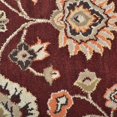 thumbnail image 3 of Rugsotic Carpets Hand Tufted Wool Eco-Friendly Area Rugs - 5'x8', Rectangle, Maroon, Modern Contemporary Design, High Pile Handmade Anti Skid Rugs for Living Room, Bed Room (K00712), 3 of 5