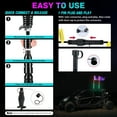 thumbnail image 3 of Nilight LED Whip Light 2 PCS 3FT COB RGB Lighted Antenna Whips with Spring Base Remote & App Control DIY Patterns Turn Brake Reverse Lights for Can-am Offroad ATV UTV RZR Polaris Dune Buggy Truck, 3 of 9