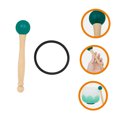 thumbnail image 3 of AURARMLET 1 Set Singing Bowl Accessory Green Rubber Stick for Sound Healing, 3 of 8