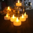 thumbnail image 4 of SURJDE Battery Tea Lights with Timer, Flameless Flickering Battery Operated LED Tea Light Candles,6 Hours on and 18 Hours Off in 24 Hours Cycle Automatically,Pack of 12,Warm White, 4 of 7