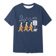 thumbnail image 4 of Gzbliryd Happy Easter T Shirt Rabbit Graphic Tees Short Sleeve Cotton Tee Tops for Boys Girls Easter Baseball Bunny Short Sleeve Tops (Navy,1-2 Years), 4 of 4