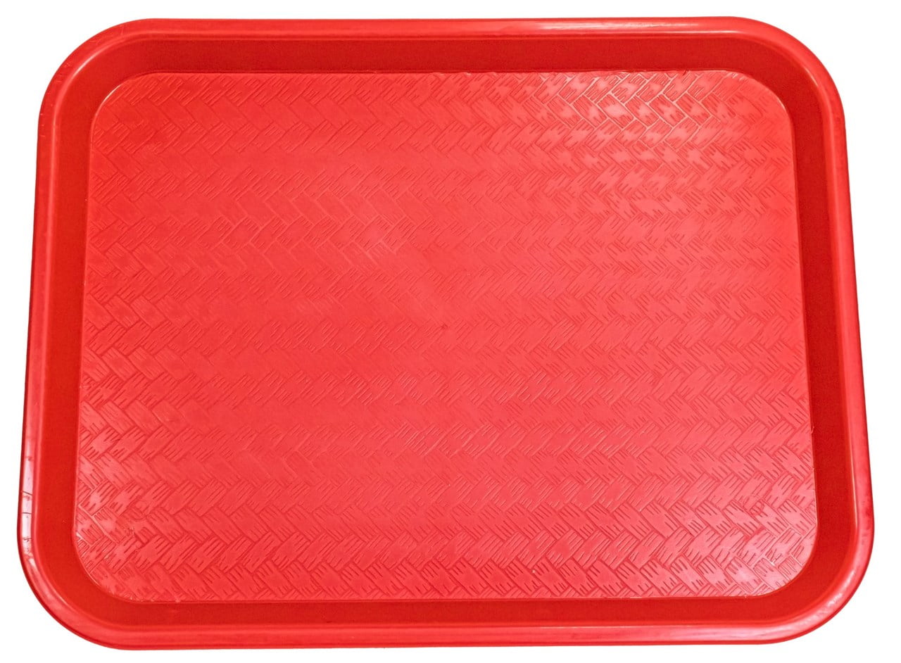 Fast Food Cafeteria Tray  10 X 14 Rectangular Textured Serving Tv