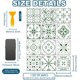 thumbnail image 2 of 36 pegatinas autoadhesivas para azulejos de pared, 12 estilos, color gris y verde, con diseño geométrico, marroquíes, impermeables y autoadhesivas., 2 of 9