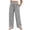White(Womens Pants), variant on GUACER Women's Striped High-Waisted Wide Leg Pants with Drawstring - Casual Loose Fit Trousers for Summer & Lounge