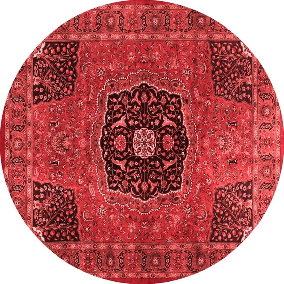 Ahgly Company Indoor Round Persian Red Traditional Area Rugs, 7' Round