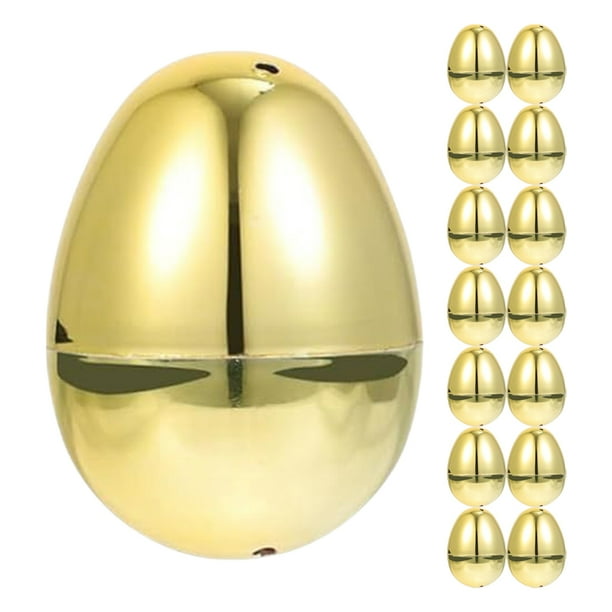 15 piezas de huevos de Pascua artificiales decorativos para niños suministros de fiesta de pascua de Pascua recipientes de Pascua rellenos para rellenos de rellenos de canasta de Pascua decoración