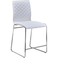 thumbnail image 1 of Best Master Furniture Duncan 24" Faux Leather Counter Stool in White/Chrome, 1 of 1