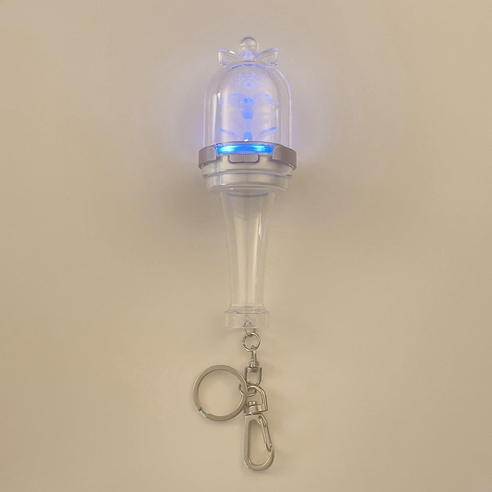ILLIT Lightstick Keychain,K-pop Keyring Pendant Bag Accessories Merch Gift (Built-in Battery)