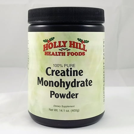 Foods Creatine Powder - Holly Hill Health Foods, 100% Pure Creatine Monohydrate Powder, 14.2 Ounces