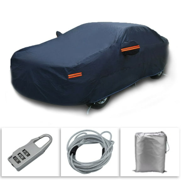 Full Car Cover Rain UV Dust Snow Resistant Universal Fit 3XXL Breathable PEVA Fits select: 2013-2014 CHEVROLET MALIBU 2LT, 2010 CHEVROLET MALIBU 1LT
