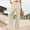 Khaki, variant on Womens Pants Woman Pants Casual Gold Pants Women Loose Pants Wide Leg Womens Pants with Pockets Summer Pants for Women 2025